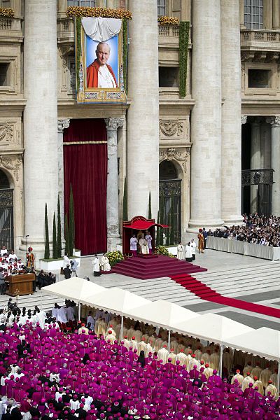 Beatification of John Paul II, on Divine Mercy Sunday 1 May 2011 for which over a million pilgrims went to Rome.