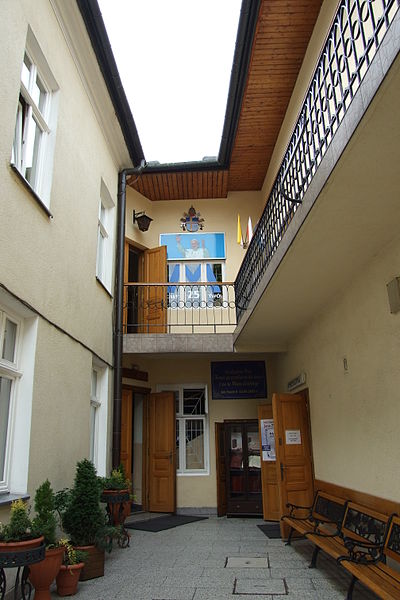 Courtyard within the family home of the Wojtylas