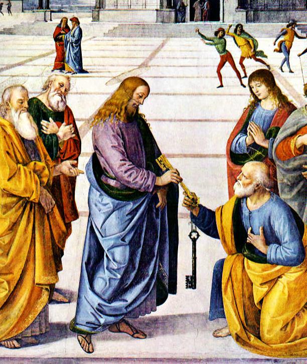 Christ Handing the Keys to St Peter, by Pietro Perugino (1481 – 82)
