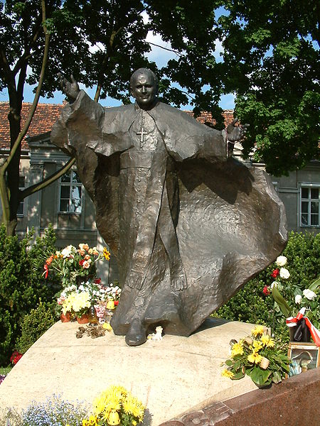 Monument to Pope John Paul II in Poznan