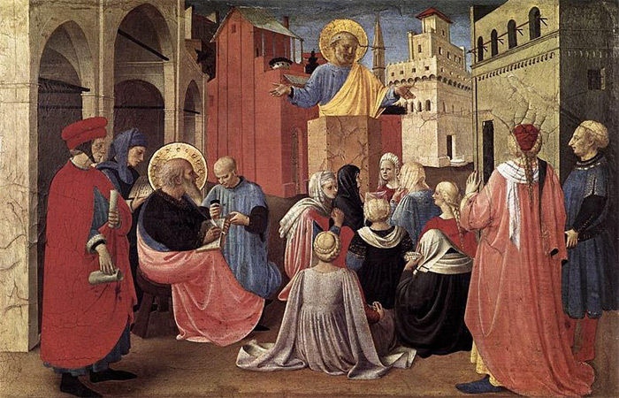 St. Peter Preaching in the Presence of St Mark by Fra Angelico